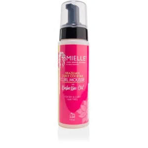 Brazilian Curly Cocktail Curl Mousse by Miell Organics 7.5 Oz