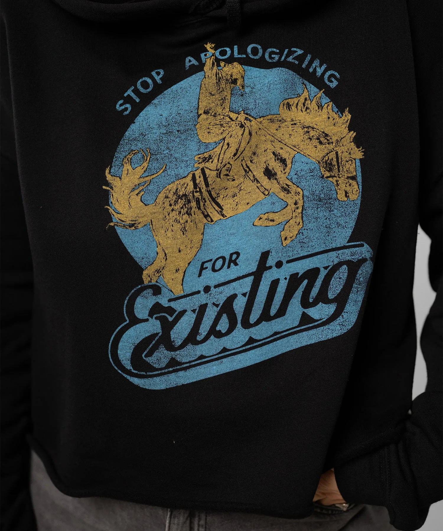 Bronco Crop Hoodie