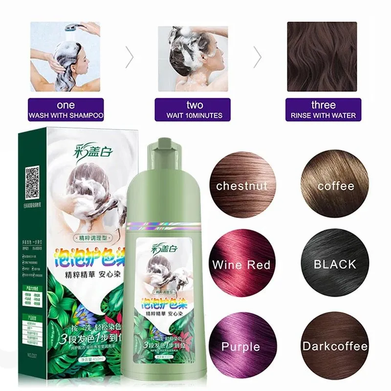 Bubble Hair Dye shampoo 450ml