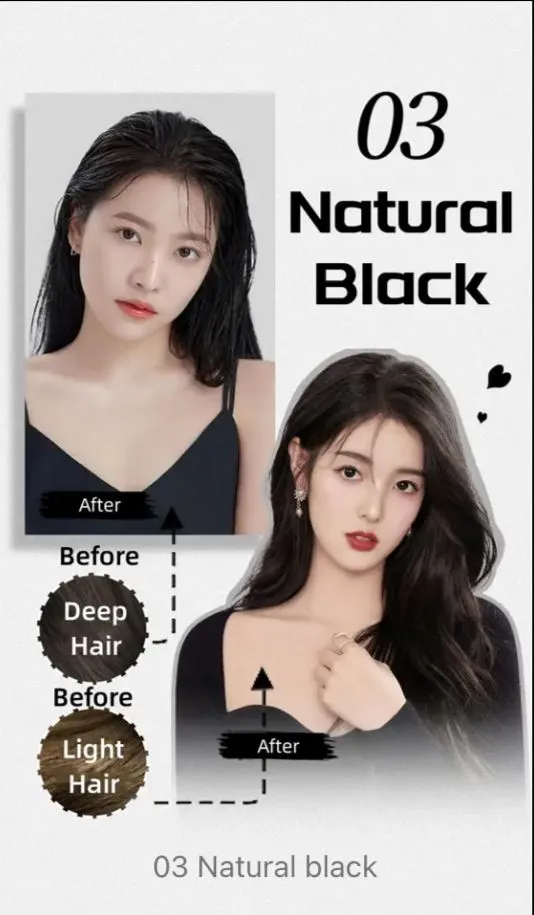 Bubble Natural Plant Pop Color Hair Dye Cream 205ml