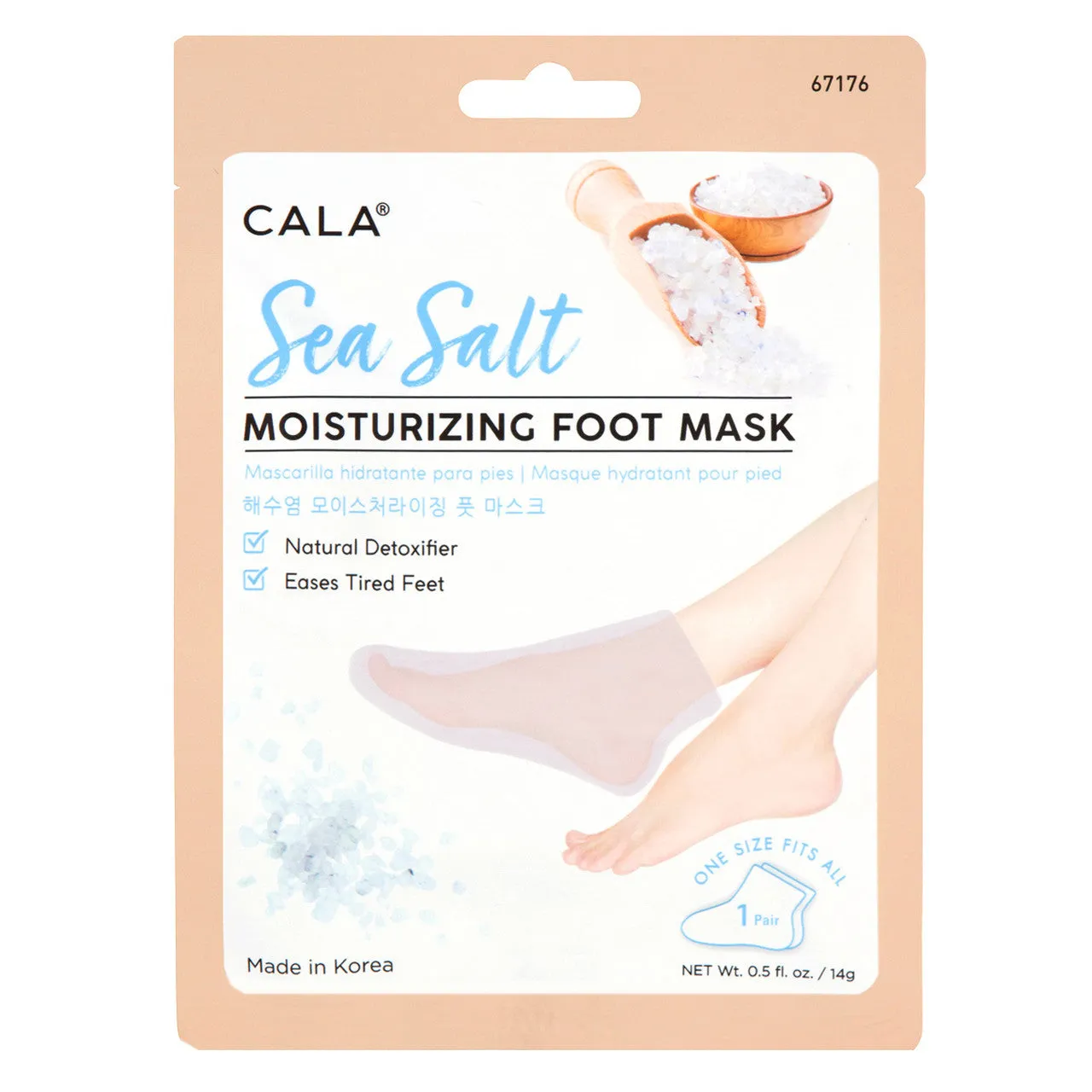 Cala Sea Salt Foot Masks (3 Pairs / Pk)Moisturizing Foot Mask Socks: Sea Salt (3 Pairs)