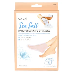 Cala Sea Salt Foot Masks (3 Pairs / Pk)Moisturizing Foot Mask Socks: Sea Salt (3 Pairs)