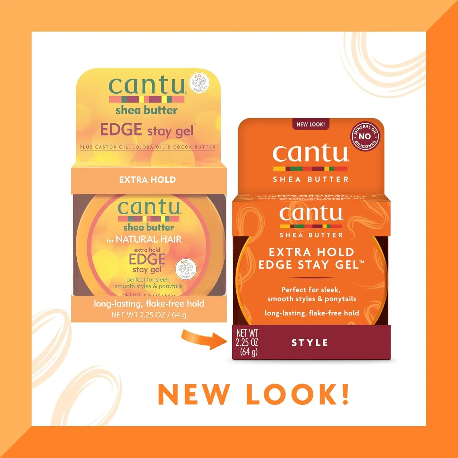 Cantu Shea Butter Extra Hold Edge Stay Gel 64g