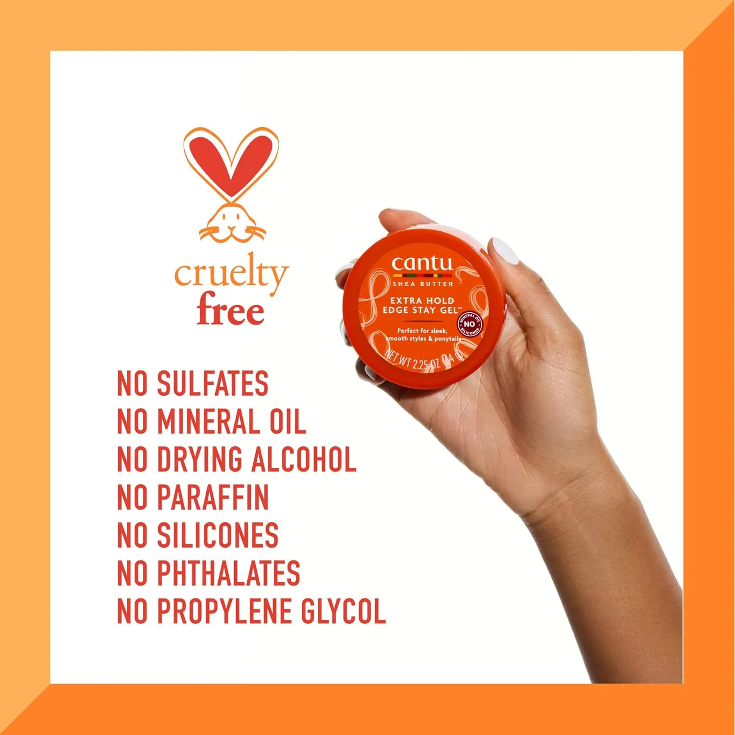 Cantu Shea Butter Extra Hold Edge Stay Gel 64g