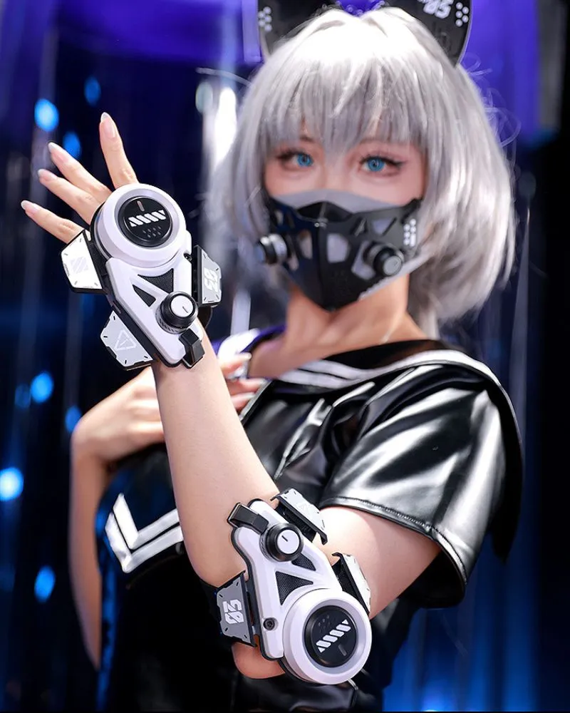 Cat Ears Cosplay Mask Hairband Hand Armor