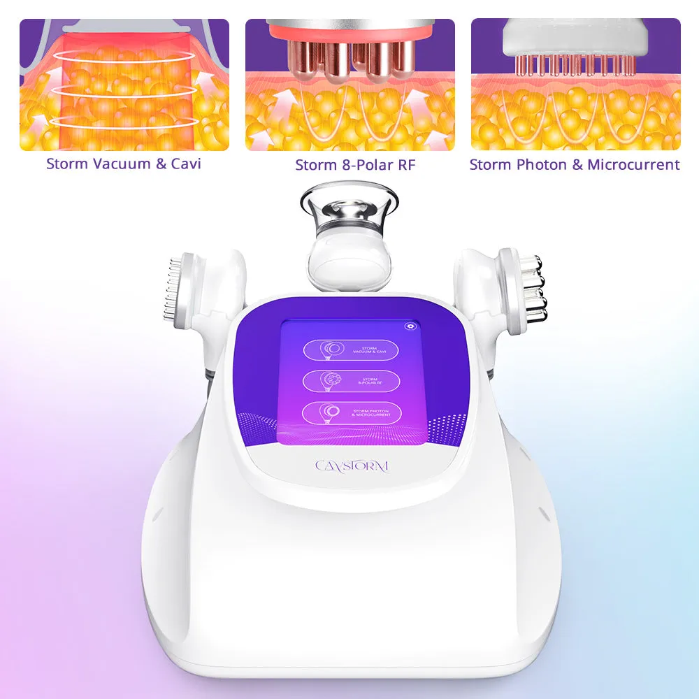 CaVstorm Caviation 3.0 Ultrasonic Radio Frequency Slimming Microcurrent Bio Photon Skin Care Machine
