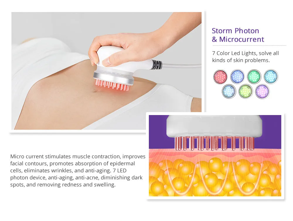 CaVstorm Caviation 3.0 Ultrasonic Radio Frequency Slimming Microcurrent Bio Photon Skin Care Machine