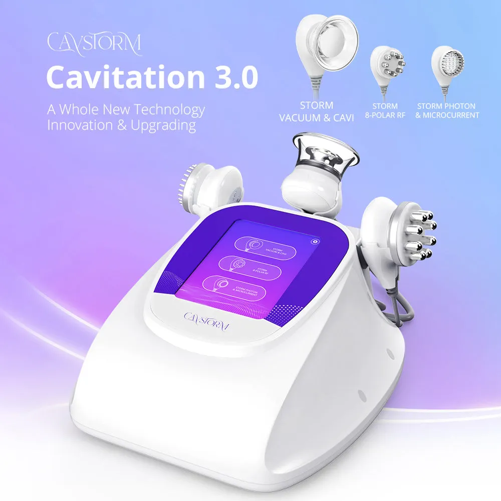 CaVstorm Caviation 3.0 Ultrasonic Radio Frequency Slimming Microcurrent Bio Photon Skin Care Machine