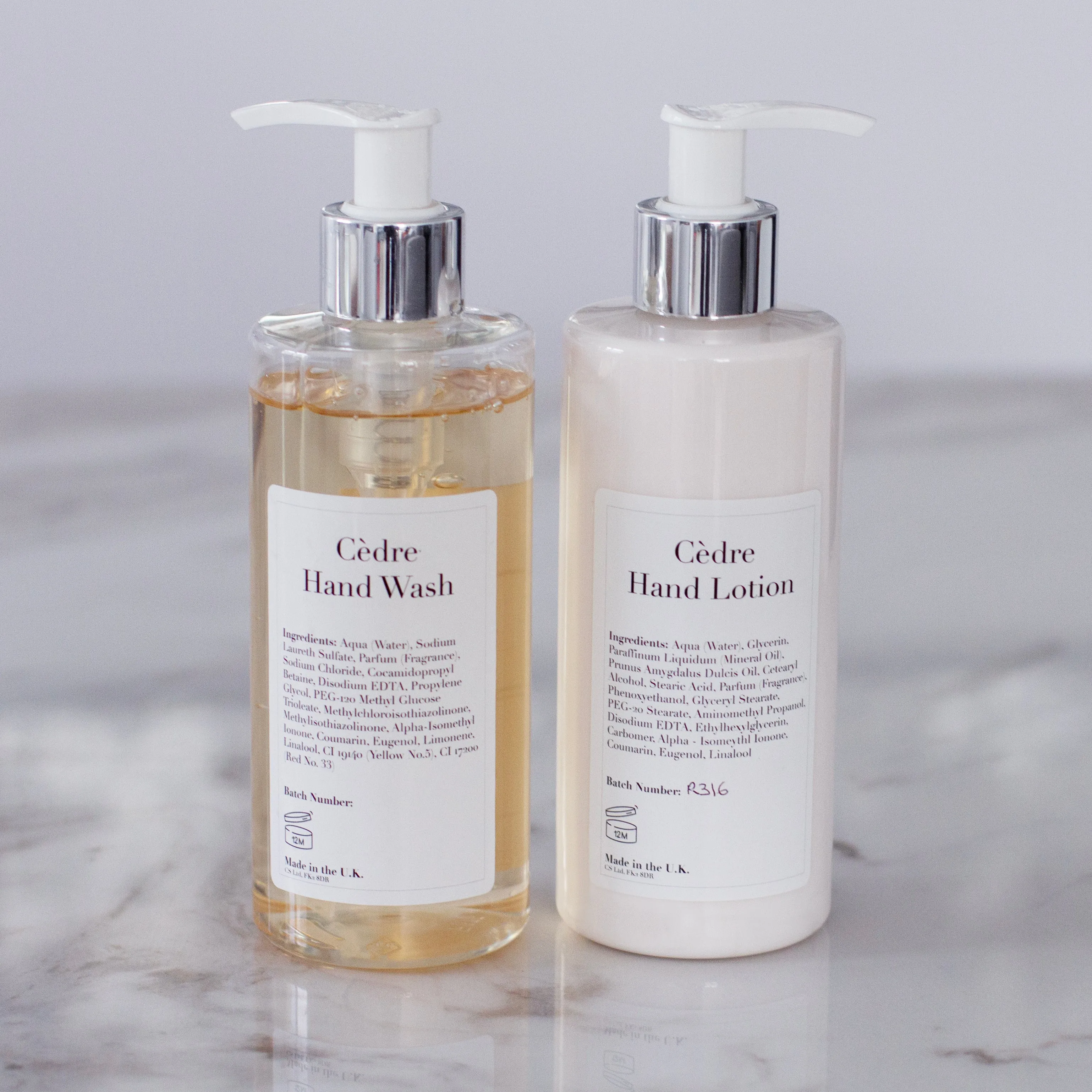 Cèdre Hand Wash & Lotion Set