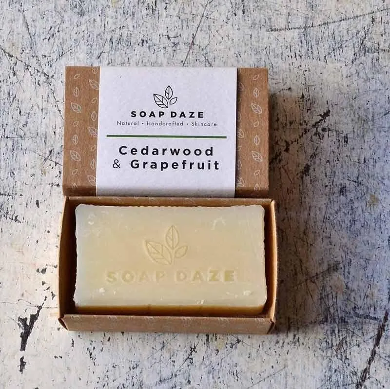 Cedarwood & Grapefruit Large Natural Soap - Soap Daze