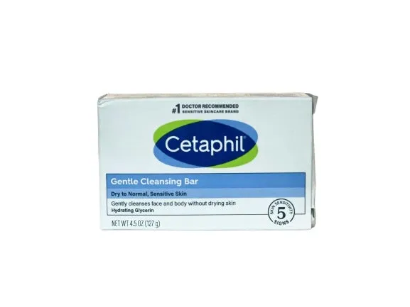Cetaphil gentle cleansing bar face & body ‏صابونة الوجه والجسم سيتافيل للبشرة الجافة الحساسة