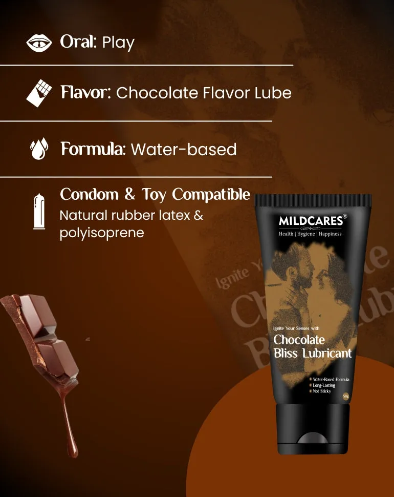 Chocolate Bliss Lubricant 50 ml | Water Based Formula | Non-Sticky