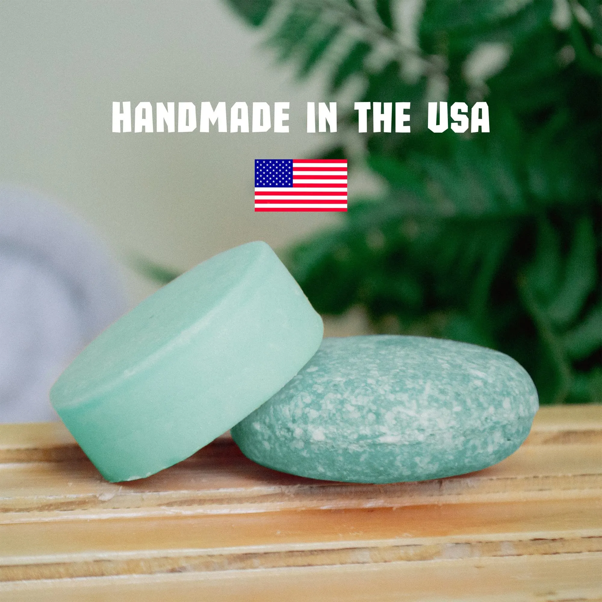 Clever Yoga Invigorating Eucalyptus Oil Shampoo and Conditioner Bar Set - 100% Vegan, Plastic Free, Sustainable, Handmade in USA, Silicone Paraben and SLS Free, Great for Travel - 2.2 Ounces