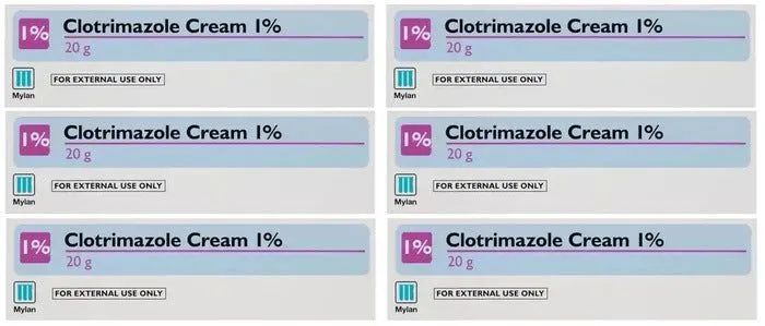 Clotrimazole Cream 1% Fungal Skin Treatment 20g