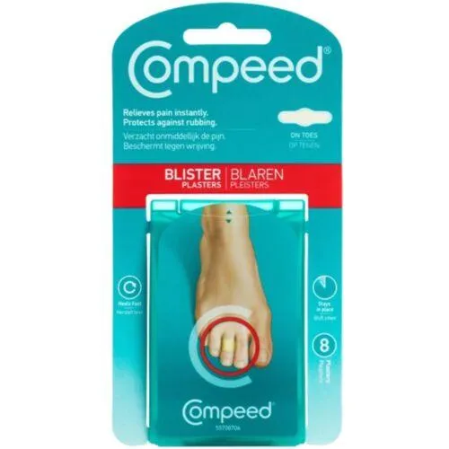Compeed Blister Plasters For Toes 8 Pack