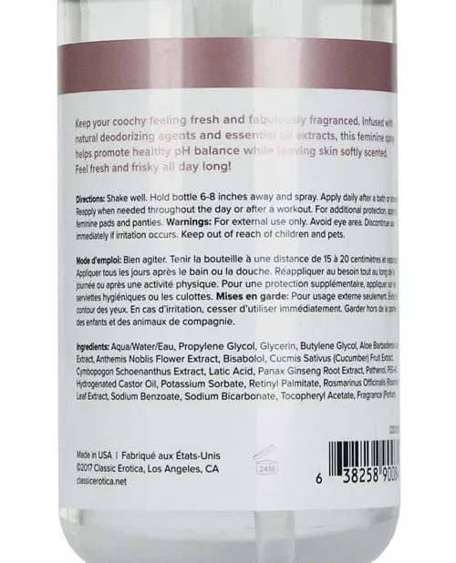 Coochy Intimate Feminine Spray - 4 Oz. Peony Prowess