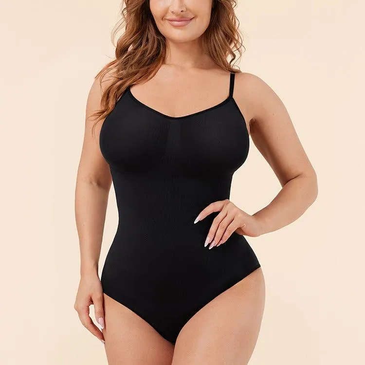 Corset Bodysuit – Nylon Slimming, Seamless Waist Girdling & Hip Lifting