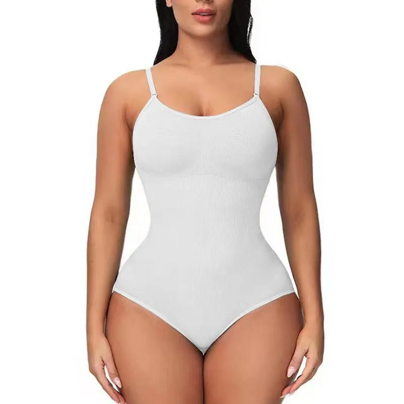 Corset Bodysuit – Nylon Slimming, Seamless Waist Girdling & Hip Lifting