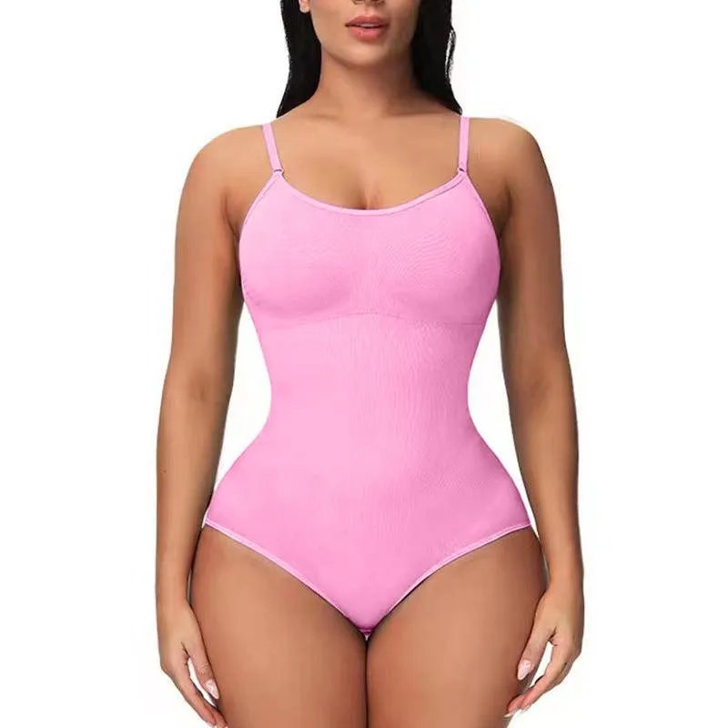 Corset Bodysuit – Nylon Slimming, Seamless Waist Girdling & Hip Lifting