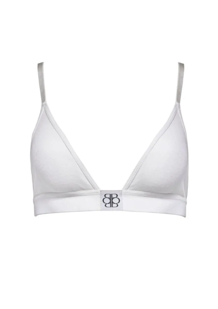 Cotton Rib Triangle Bralette - 3 Pack