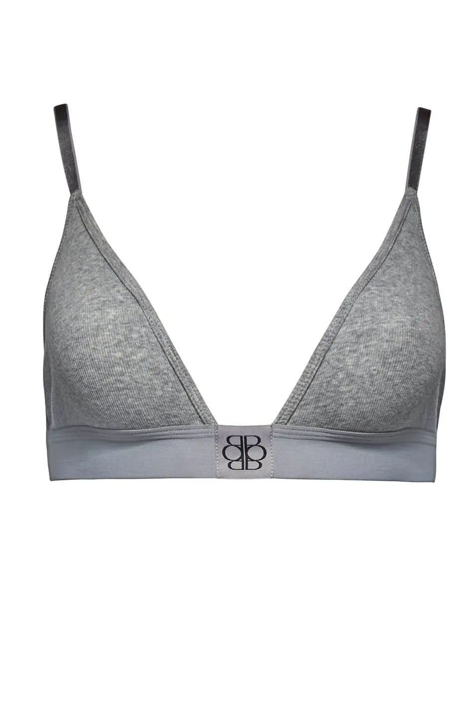Cotton Rib Triangle Bralette - 3 Pack