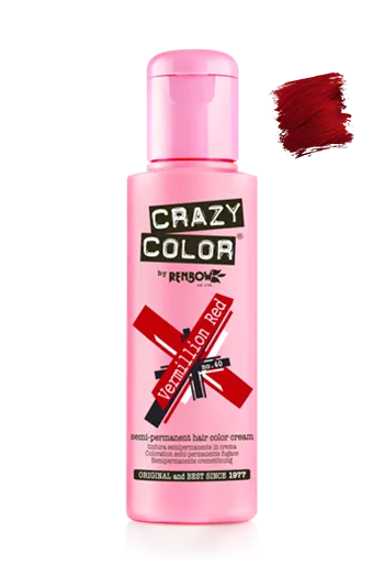 Crazy Color - Vermillion Red