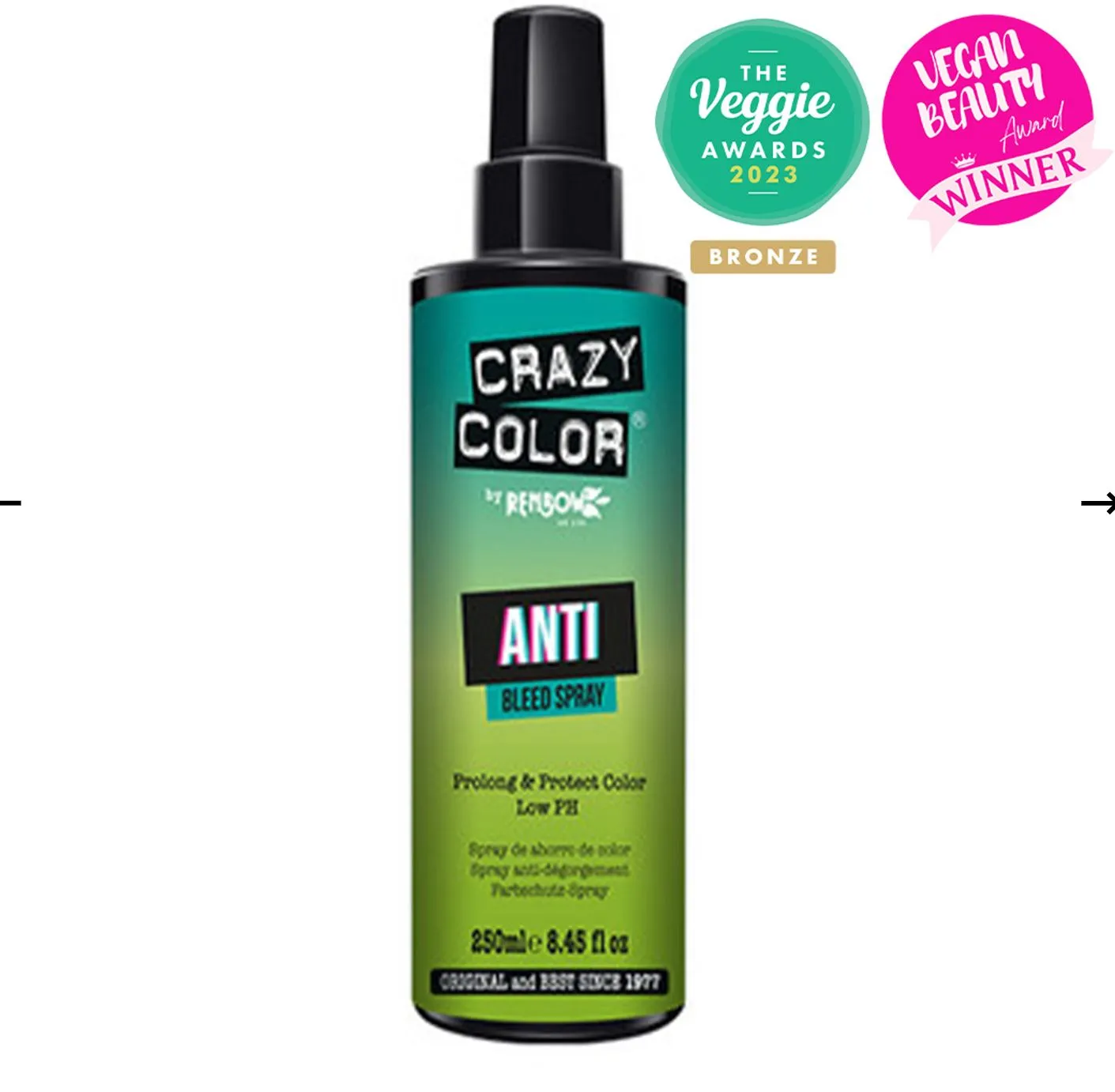 Crazy Colour - Anti Bleed Spray- Crazy Colour Anti Bleed Spray Prolong & Protect Color Ph 250Ml