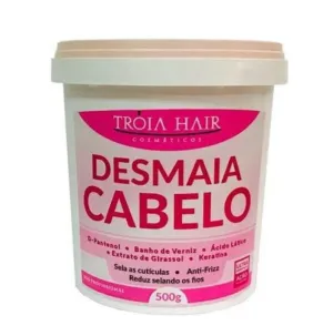 Crystal Bath Desmaia Cabelo Anti Frizz Sealing Reducer Mask 500g - Troia Hair