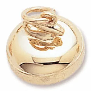 Curling Charm in Yellow Gold Plated