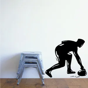 Curling Player Decal