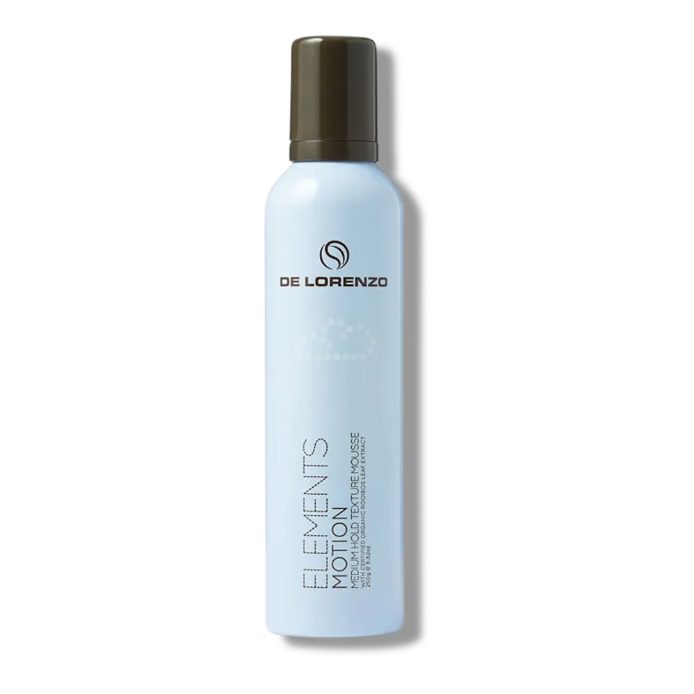 De Lorenzo Elements Motion Medium Hold Texture Styling Mousse 250g