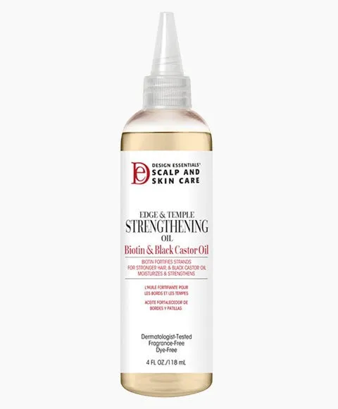 Design Essentials Edge And Temple Strengthening Oil With Biotin And Black Castor Oil
