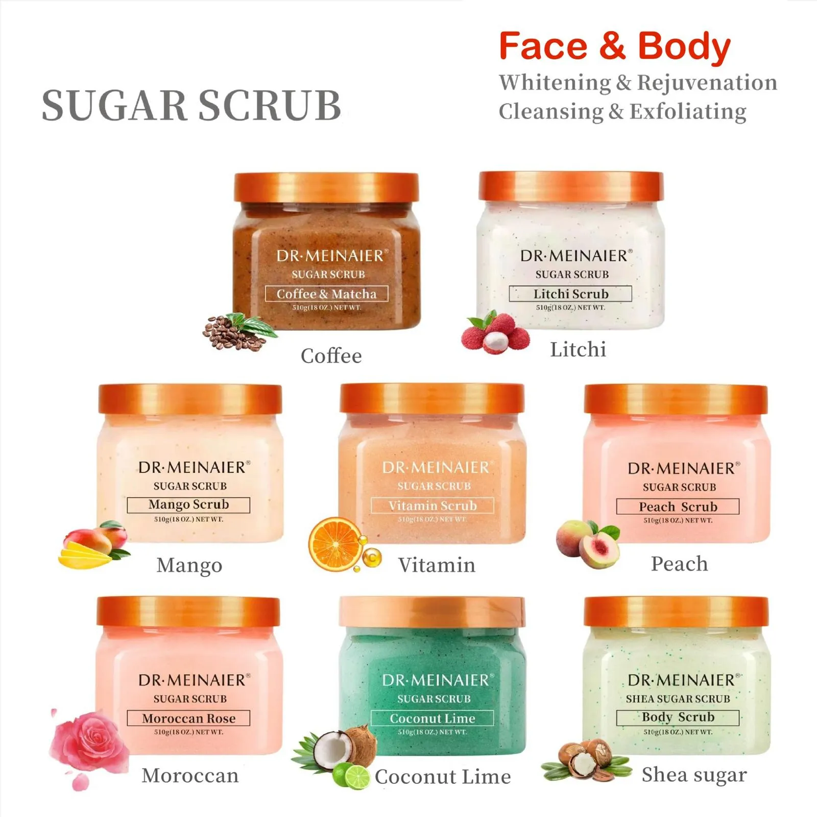 Dr Meinaier Sugar Scrub | Coconut Lime