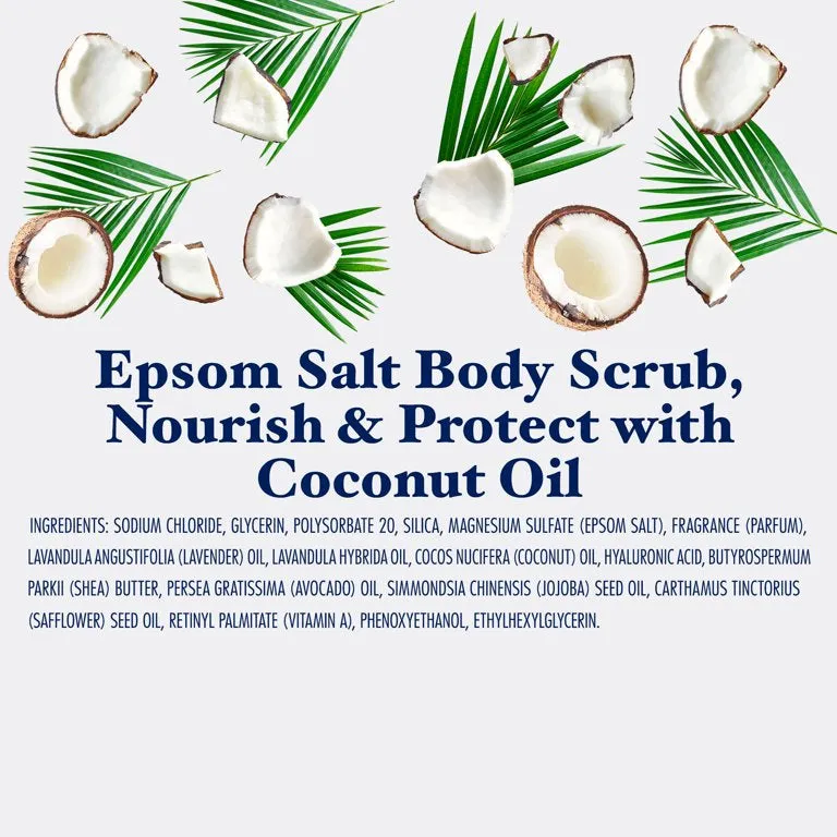 DR TEAL’S Epsom Salt Body Scrub Nourish & Protect with Coconut Oil & Essential Oils
