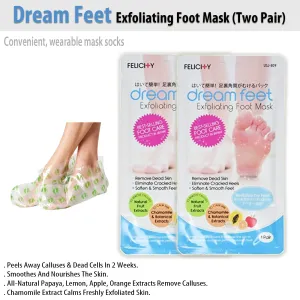 Dream Feet Exfoliating Foot Mask (Two Pair)