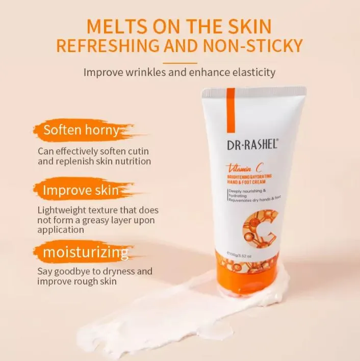 Dr.Rashel Vitamin C Brightening & Hydrating Hand & Foot Cream 100g DRL- 1691