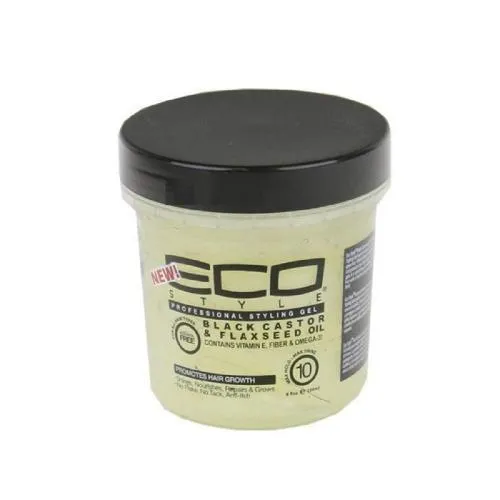Eco Styler Styling Gel Black Castor & Flaxseed Oil - 8oz - 16oz & 32oz