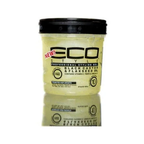 Eco Styler Styling Gel Black Castor & Flaxseed Oil - 8oz - 16oz & 32oz