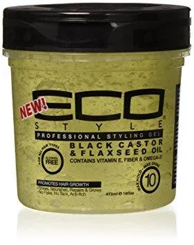 Eco Styler Styling Gel Black Castor & Flaxseed Oil - 8oz - 16oz & 32oz