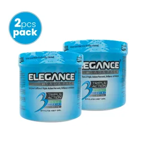 Elegance Triple Action Styling Hair Gel (2-Piece Package)