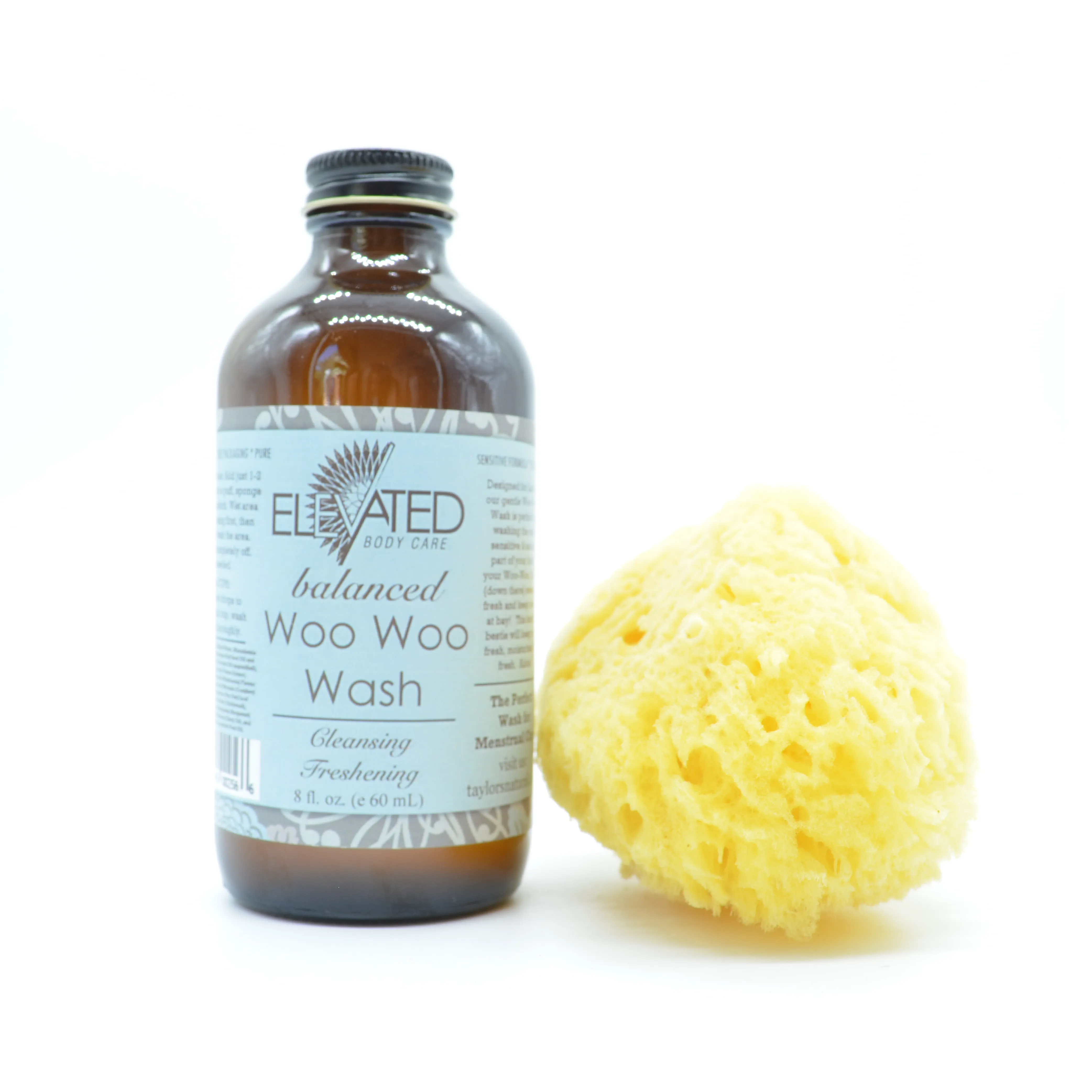 ELEVATED - Woo Woo Wash * Natural Feminine Wash (Glass Bottle)