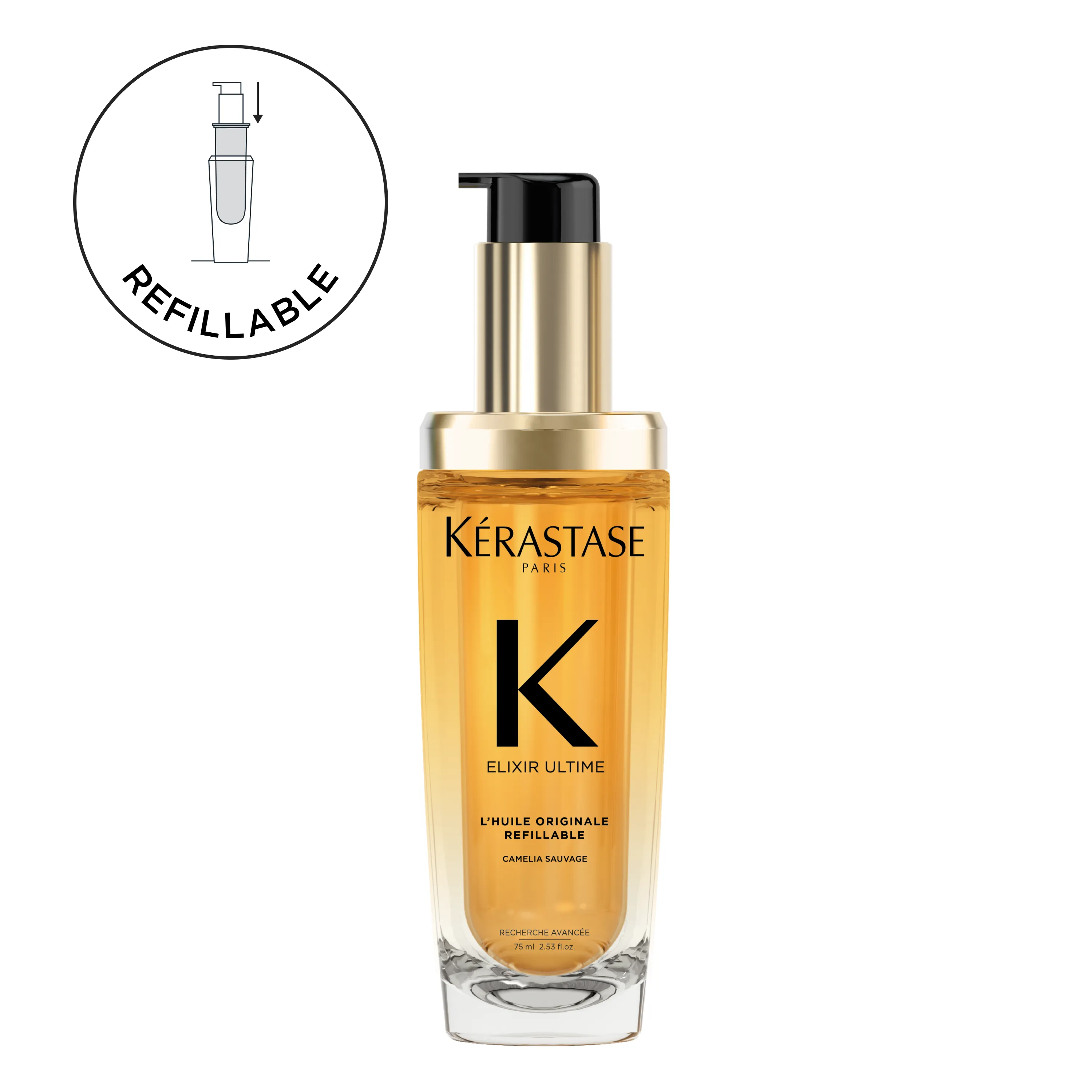 ELIXIR ULTIME L'HUILE ORIGINAL Refillable Hair Oil