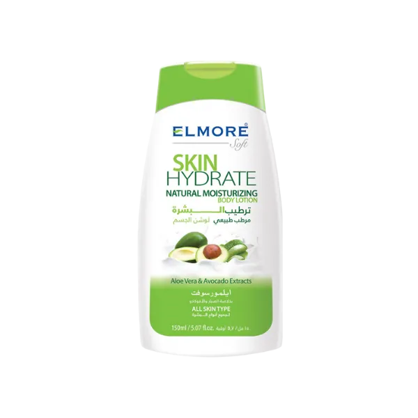 Elmore Soft Skin Hydrate Natural Moisturizing Body Lotion Aloe Vera & Avocado Extracts 150ml