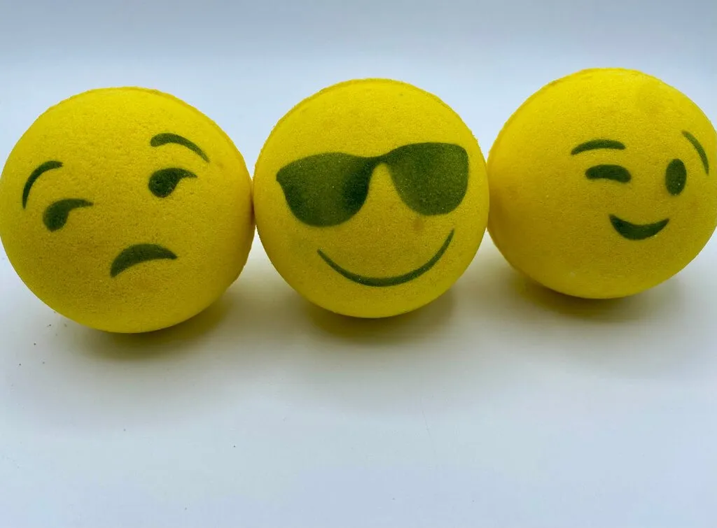 Emoji Kids Bath Bomb with Toy Inside (Yellow)