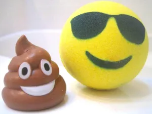 Emoji Kids Bath Bomb with Toy Inside (Yellow)