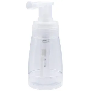 Empty Powder Spray Bottle Portable Clear Refillable Hair Fiber Spray Bottle Portable Hairdressing Tool, 180ML (1Pc)