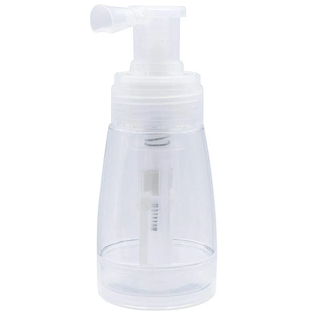 Empty Powder Spray Bottle Portable Clear Refillable Hair Fiber Spray Bottle Portable Hairdressing Tool, 180ML (1Pc)
