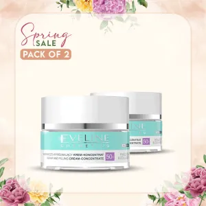 Eveline 40  Hyaluronic & Collagen Face Cream 50ml (Pack of 2)