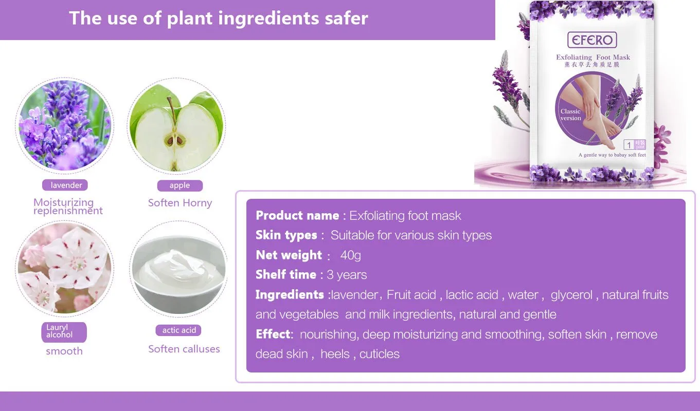 Exfoliating Peel Foot Mask Callus Hard Head Skin Remover