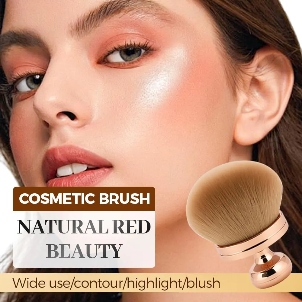 Extra Large Body Makeup Brush for Self Tanner, 2025 New 3 Inch Width Self Tanning Blend Brush, Oval Face Leg Makeup Brush for Foundation, self-tanners, Powder, Face and Body (2pc Gold)